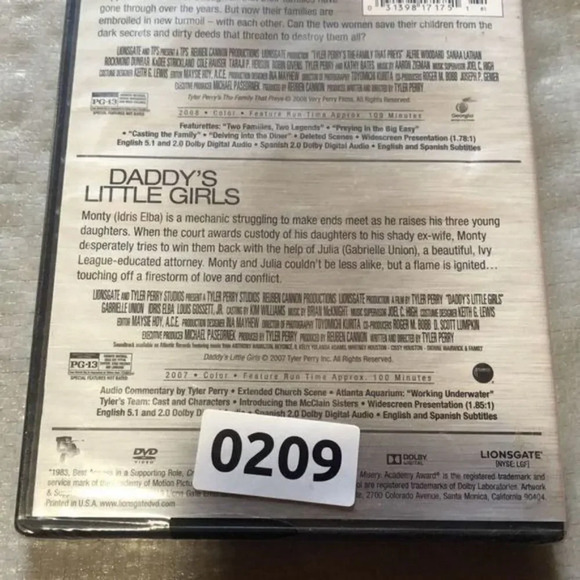 Tyler Perry‎ Double Feature DVD The Family That Preys Daddys Little Girls - Picture 6 of 6